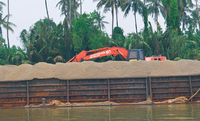 Building river sand